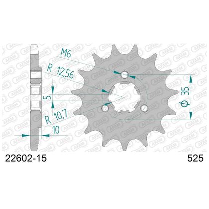 Kit chaine AFAM 525 Type Acier