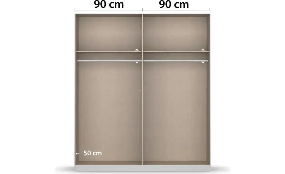 Drehtürenschrank Skyla Eiche Artisan (Nachbildung) 181 cm