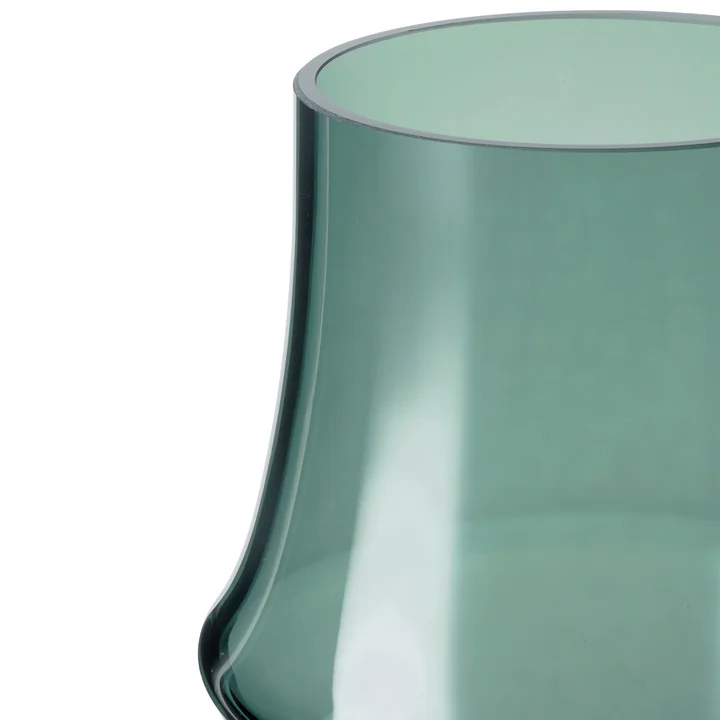 Holmegaard - Arc Vase, H 21 cm, dunkelgrün
