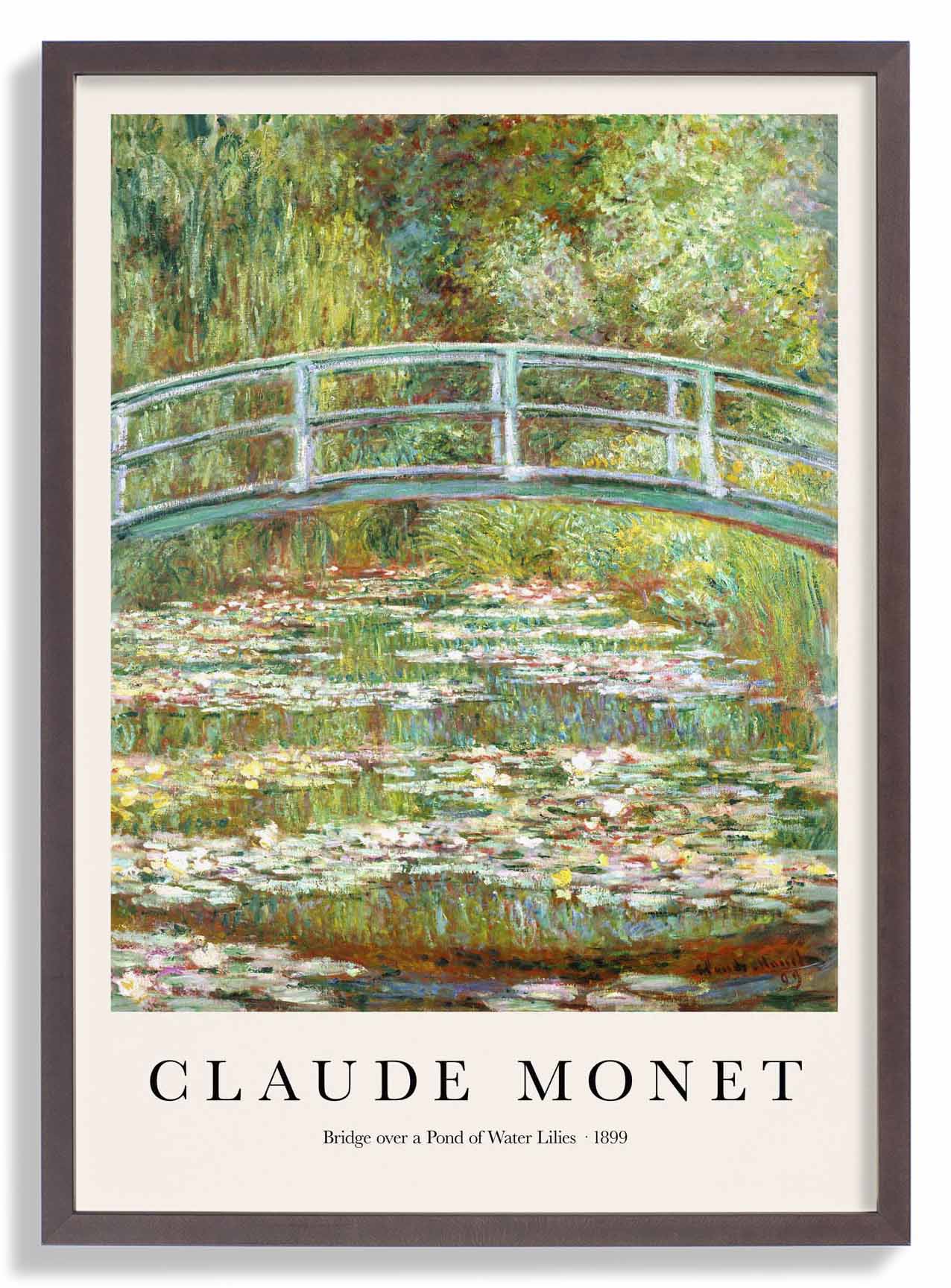 Brücke über einen Teich mit Seerosen von Claude Monet