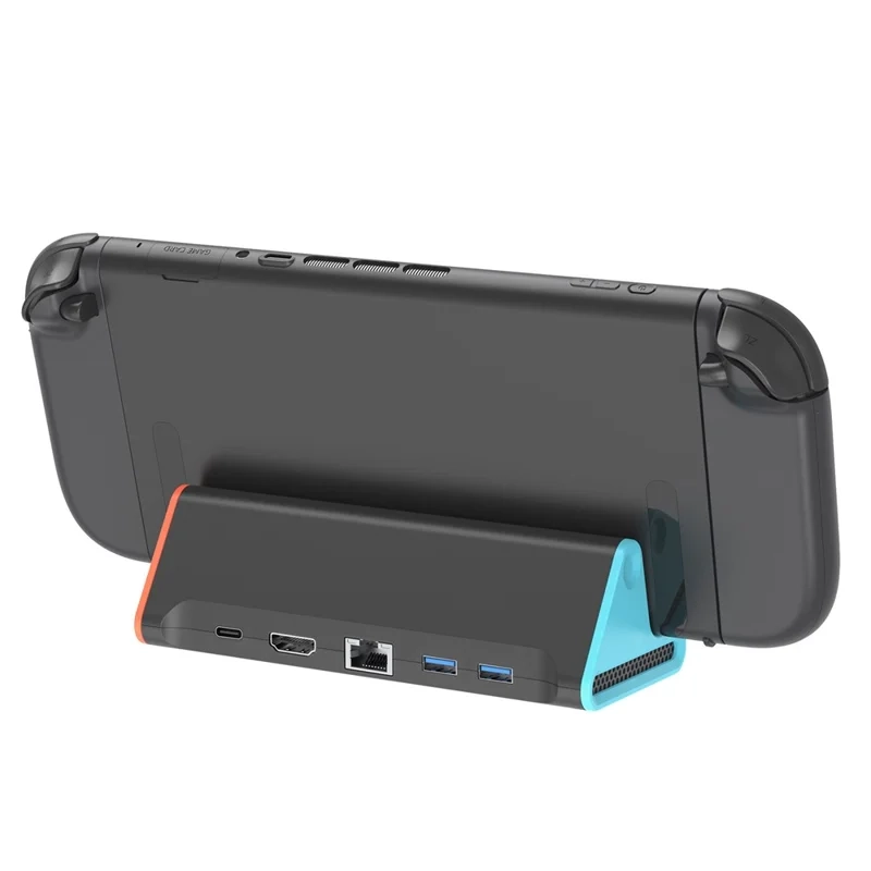 Docking Station Stand 4K@60Hz mit LAN / PD / USB-A 3.0 für Nintendo Switch 2 - Schwarz