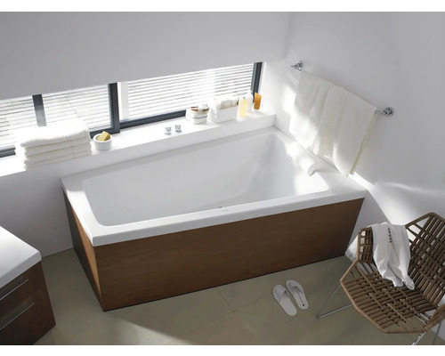 Ruimtebesparend bad DURAVIT Paiova 100 x 170 cm wit glad 700213000000000