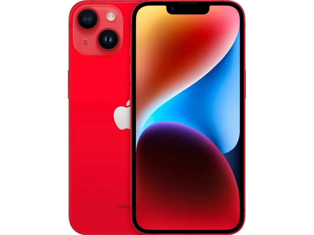 Apple iPhone 14 - (PRODUCT) RED - 5G smartphone - dual-SIM / Intern hukommelse 256 GB - OLED-skærm - 6.1