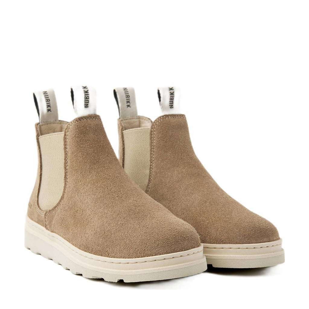 Nubikk Jonah Rai JRsuède chelsea boots taupe