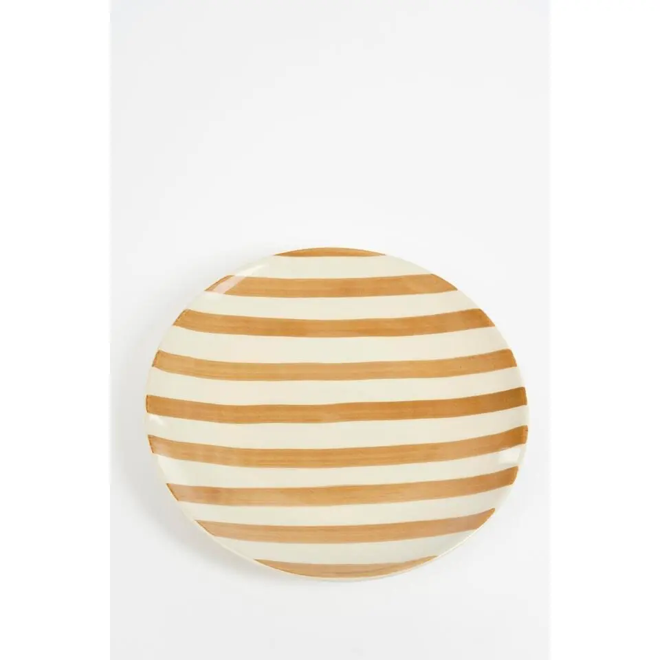 Mica Decorations Elsie Dinerbord - Assorti - H3 x Ø26 cm - Bruin