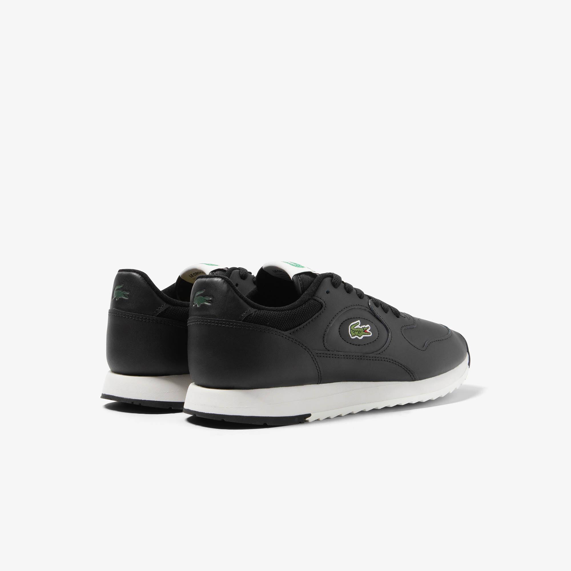 Herren-Sneakers Linetrack aus Leder Sneakers - Schwarz - Lacoste - Herren