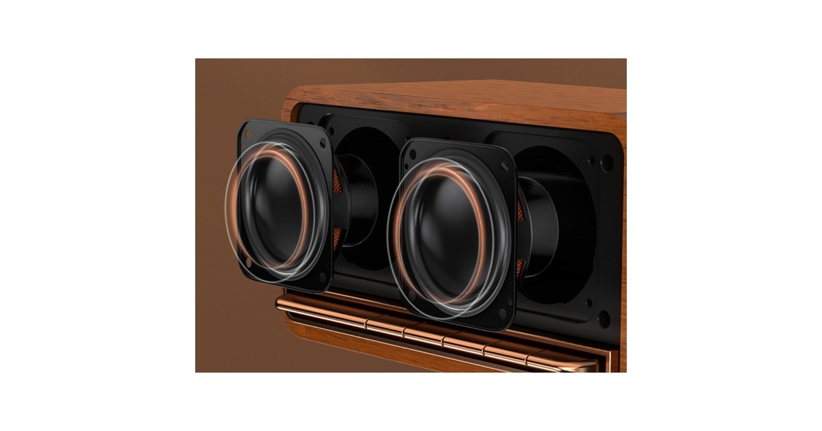 EdifierMP230 Retro Bluetooth speaker luidspreker  (Houtkleur, Bluetooth, microSD, Aux, USB-C)