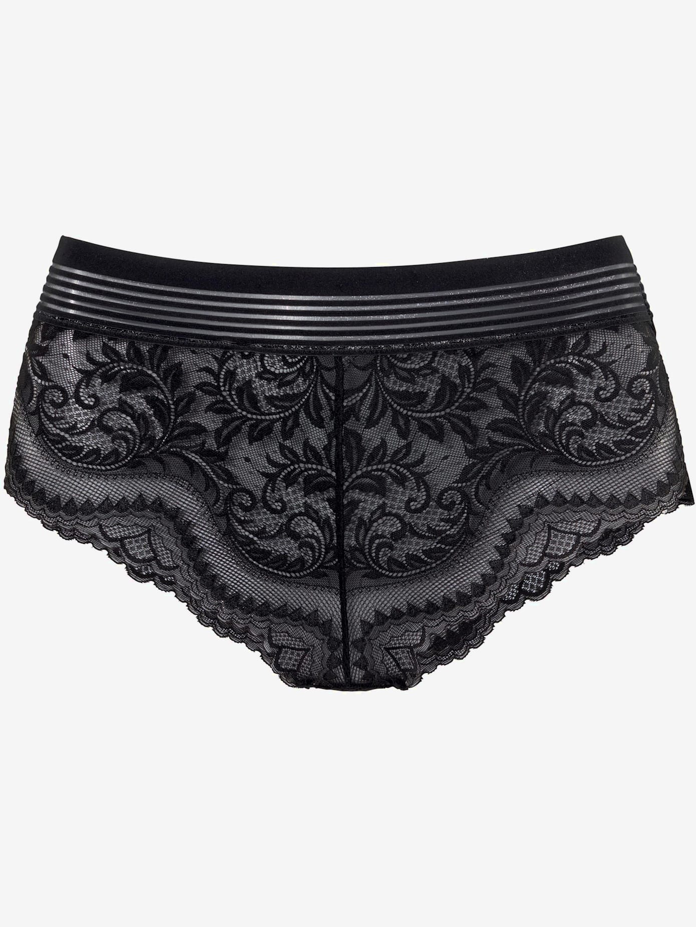 Slip taille haute petite fleur gold