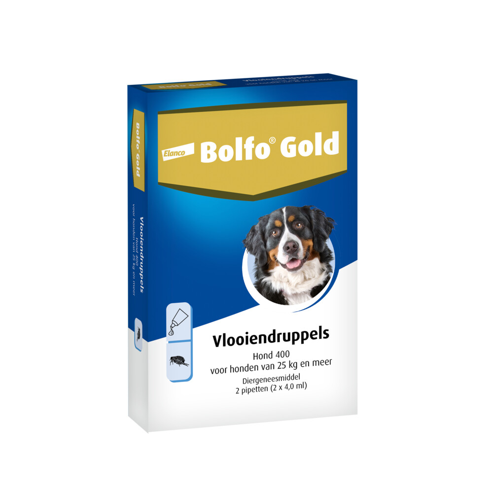 Bolfo Gold Anti Vlooiendruppels Hond Vanaf 25 kg 2 pipetten