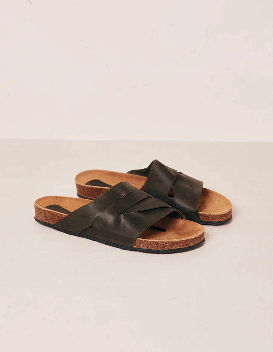 Mules Loic - Pull-up kaki