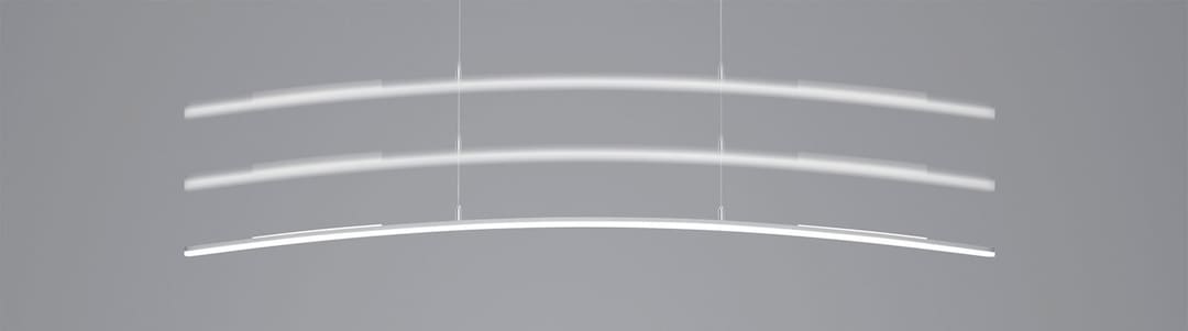 HELL LED Pendelleuchte SIRA130 cm alufarbig eloxiert