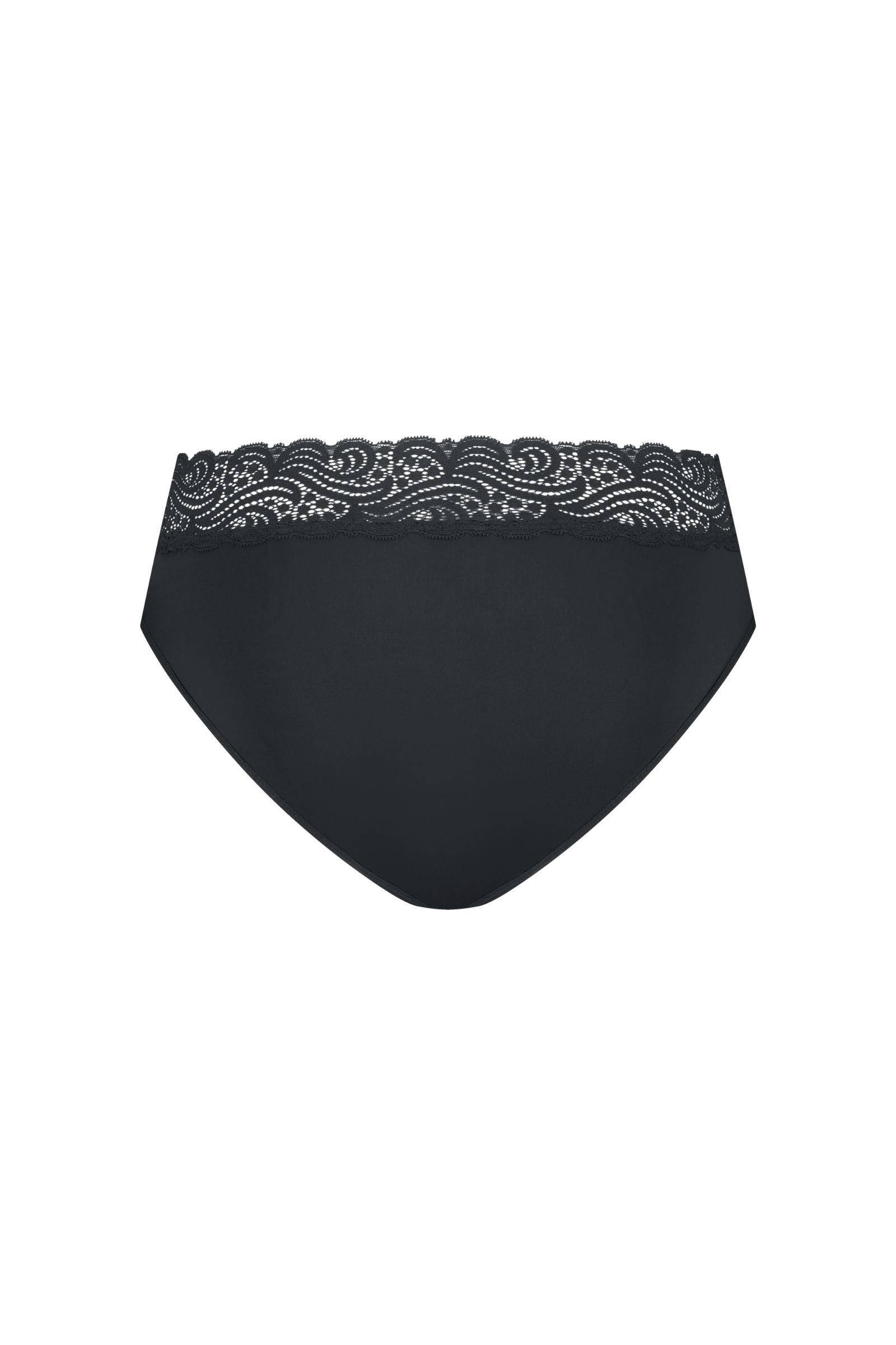 Moodies Undies menstruatieslip met kant Medium zwart