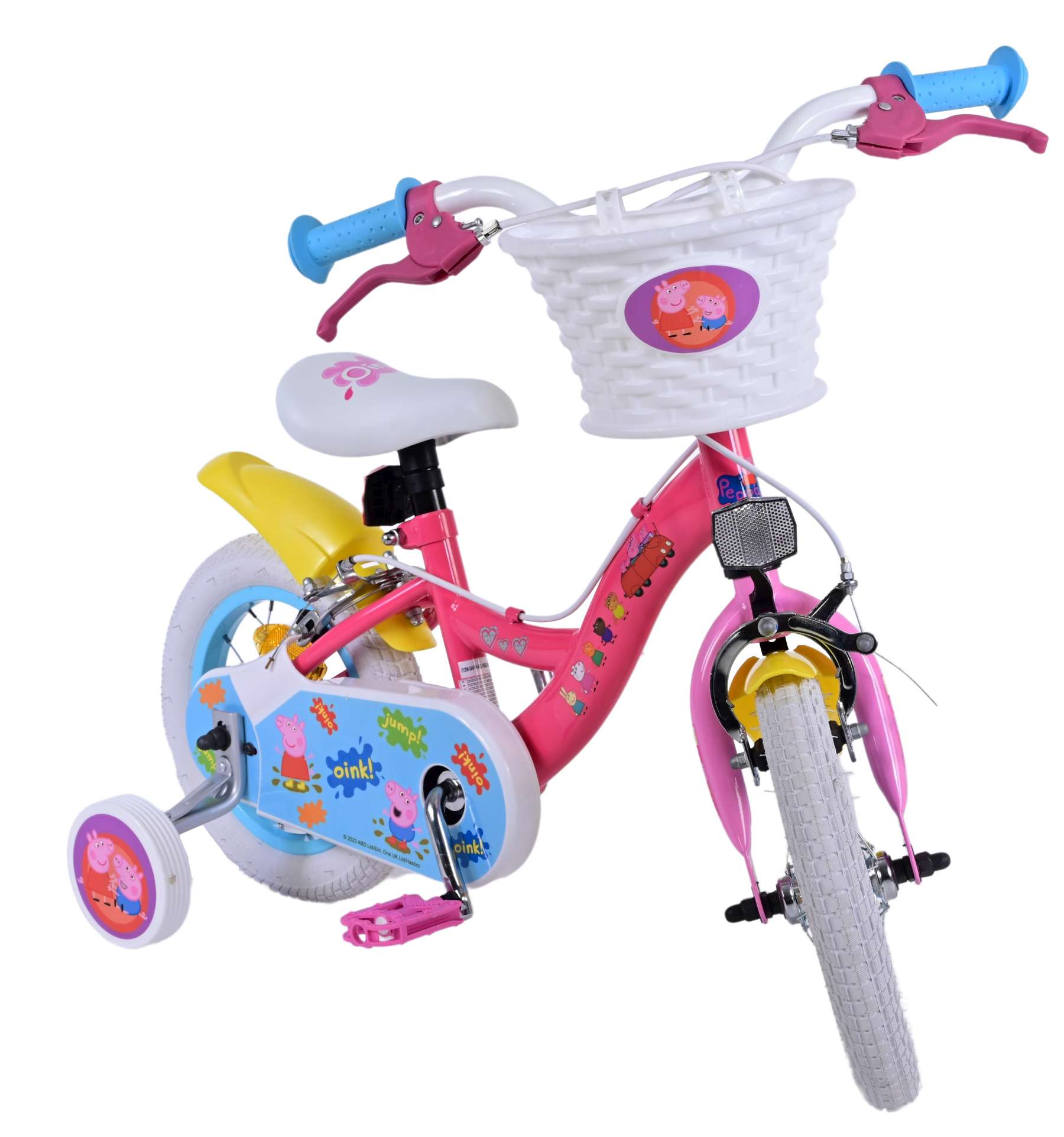 Kinderfahrrad Peppa Pig für Mädchen 12 Zoll Kinderrad in Pink