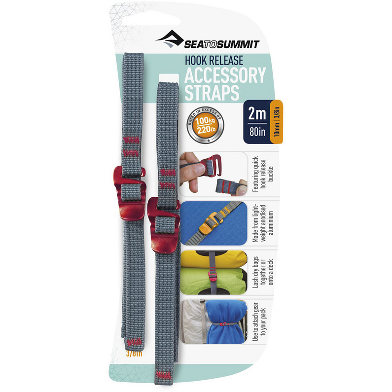 Sea to Summit Tie Down Straps With Hook Release 10mm