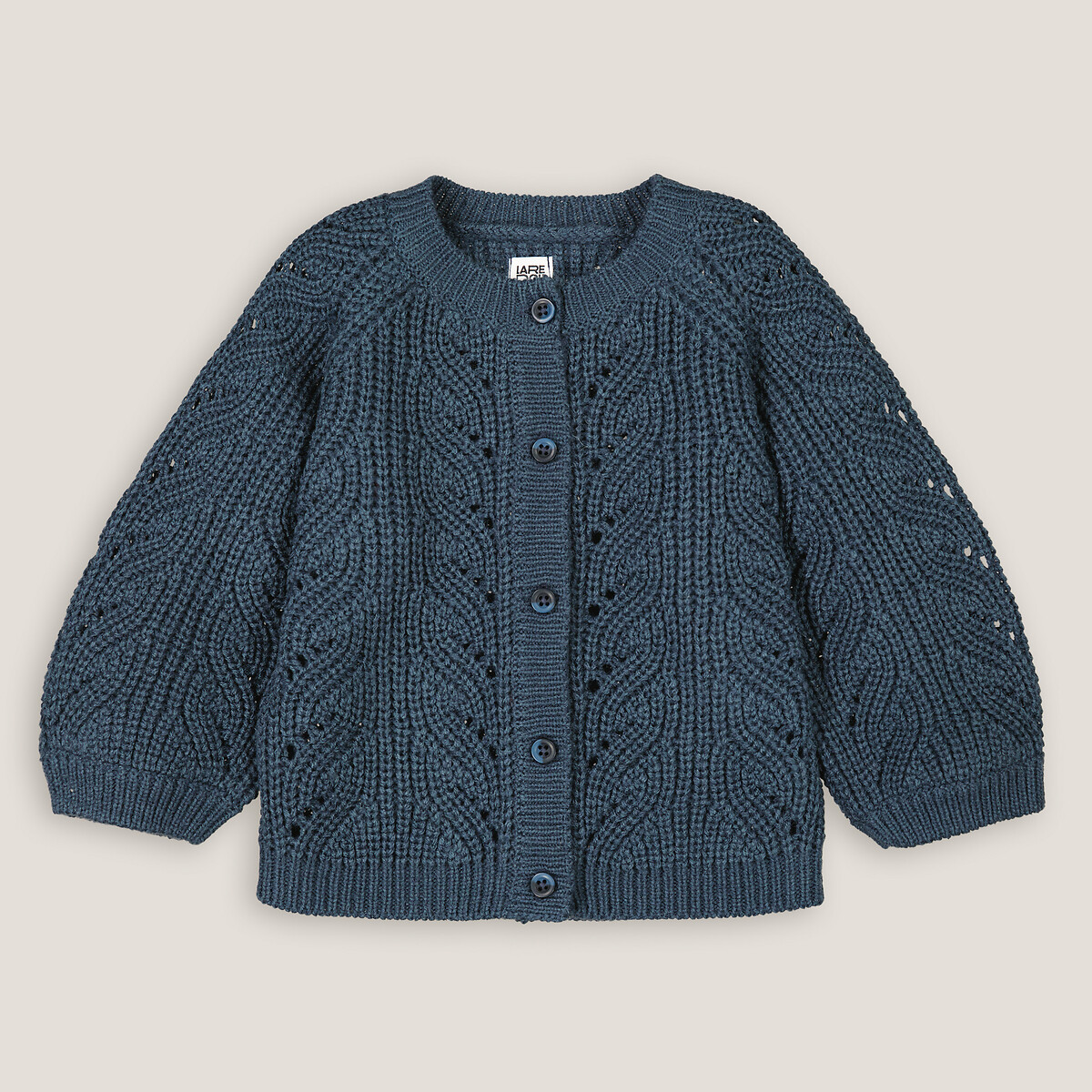 COLEÇÕES LA REDOUTE<br>Colete de malha grossa com bordado