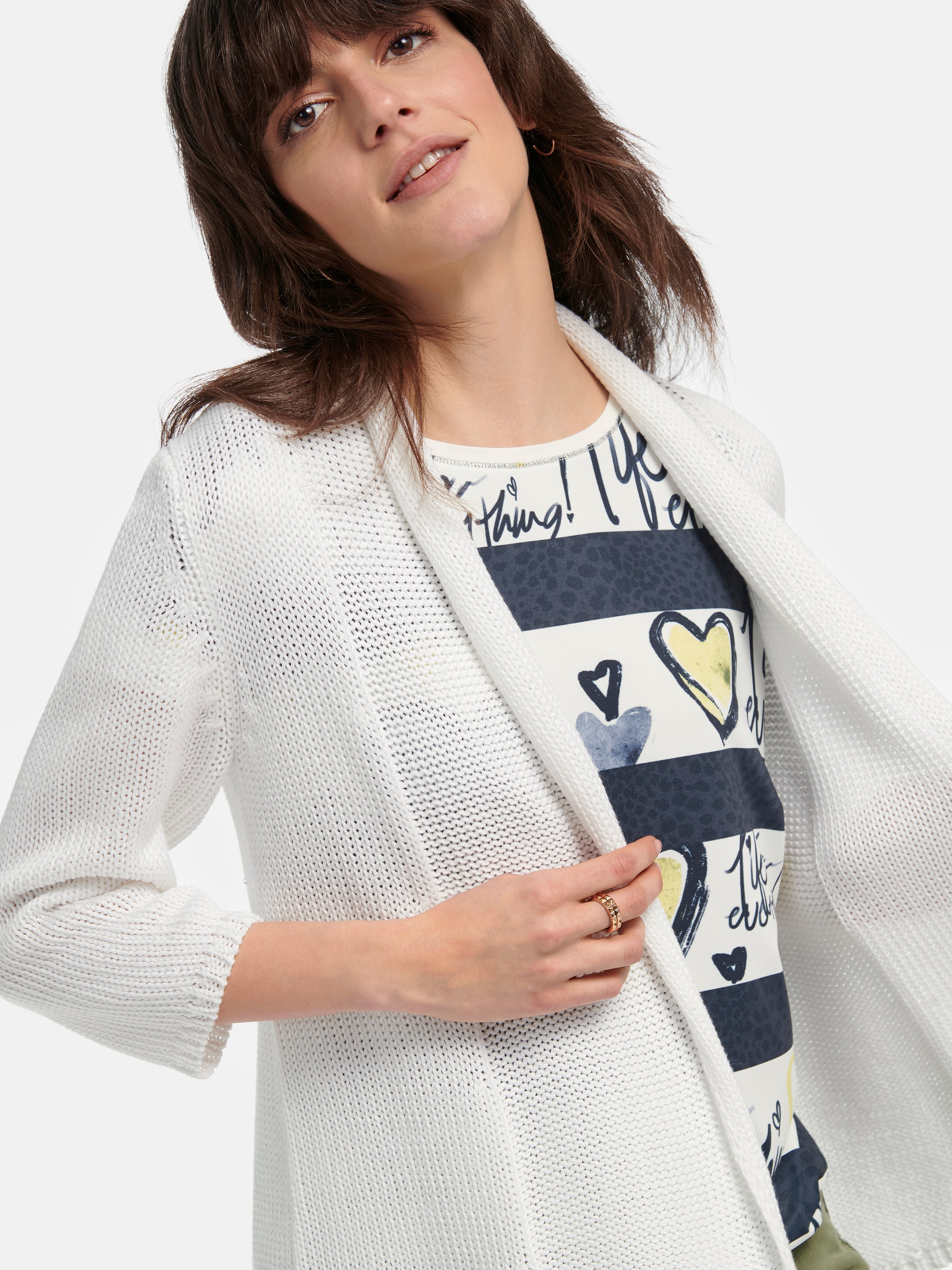 Cardigan mit 3/4-Arm