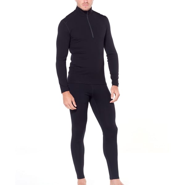T-shirt thermique ICEBREAKER 260 TECH LS HALF ZIP BLACK