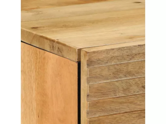 Buffet marron 60x33x75 cm bois massif de manguier
