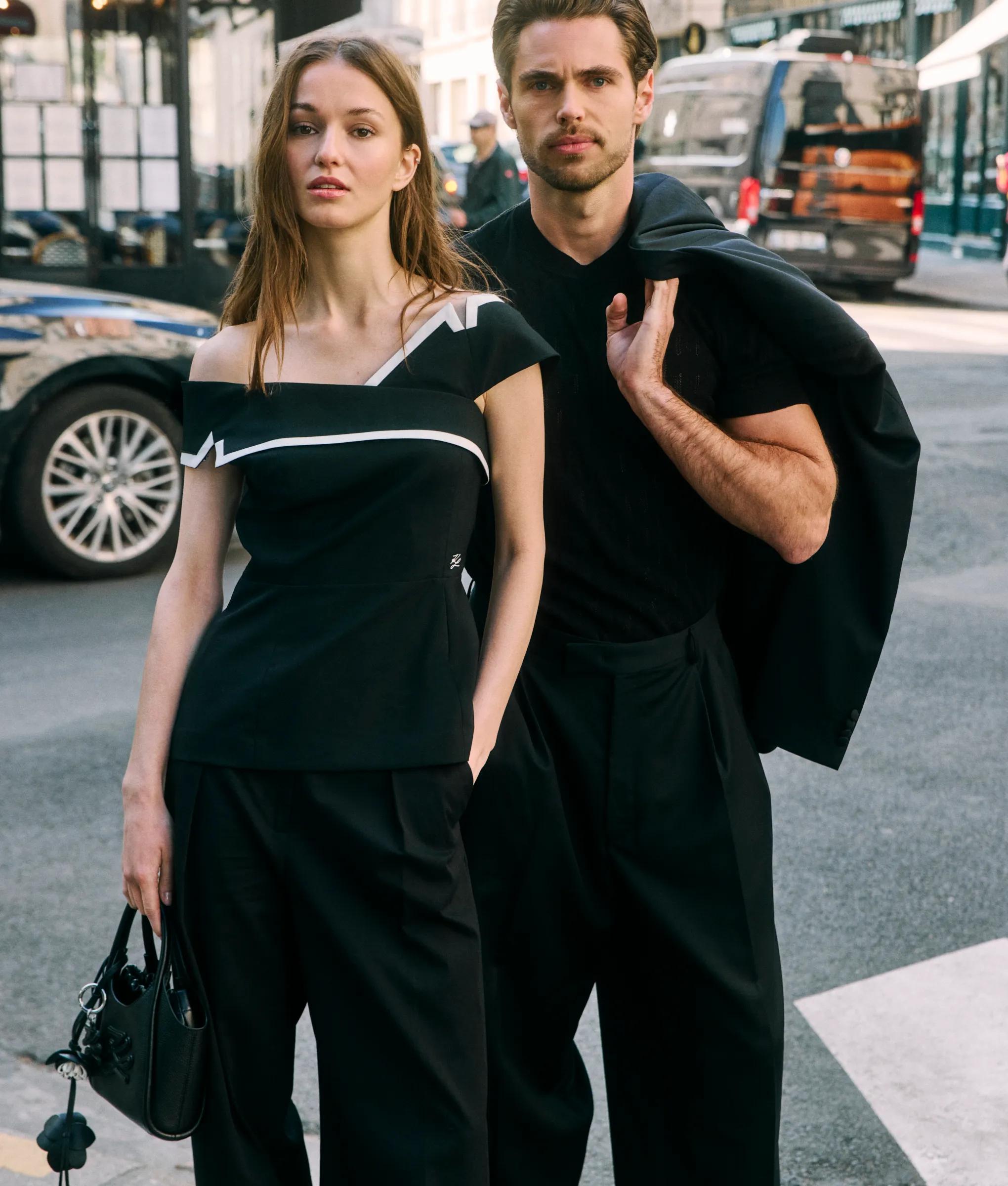 Getailleerde off-shoulder top