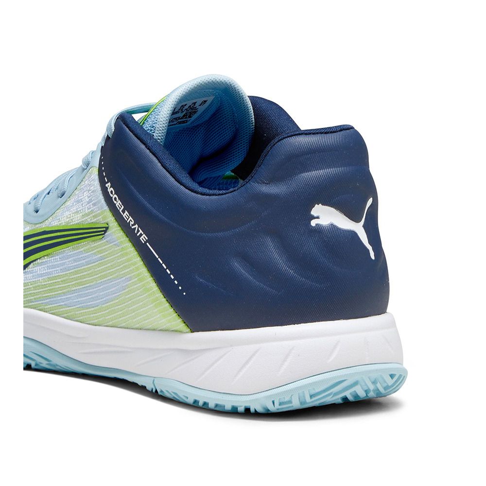 Puma ACCELERATE TURBO - Chaussures handball Homme silver sky/persian blue/puma white