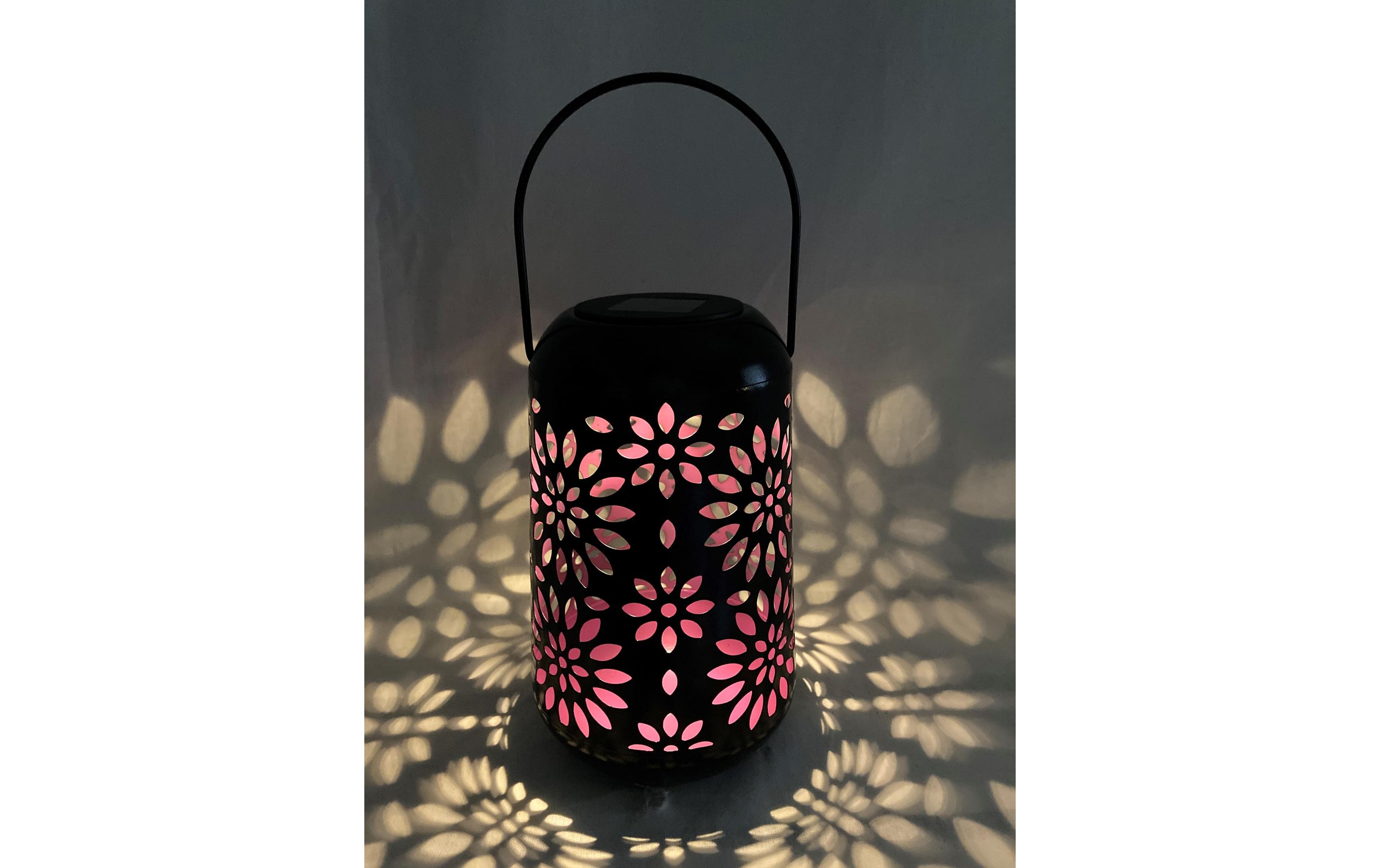 Laterne 3er Assortierung PinkLED Solar Laterne