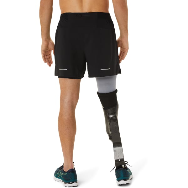 Short running ASICS ROAD 2-N-1 5IN SHORT PERFORMANCE PERFORMANCE BLACK