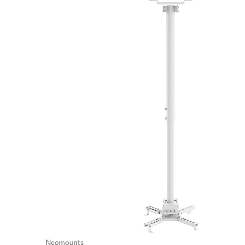 Neomounts CL25-550WH1 Support de plafond pour vidéoprojecteur - h74.5-114.5 cm - installation facile - orientable