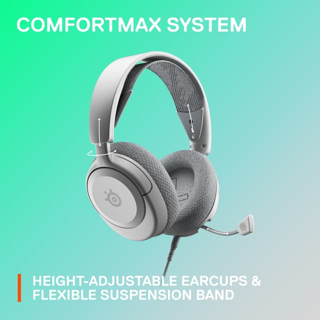 SteelSeries Arctis Nova 1 gaming headset (hvid)