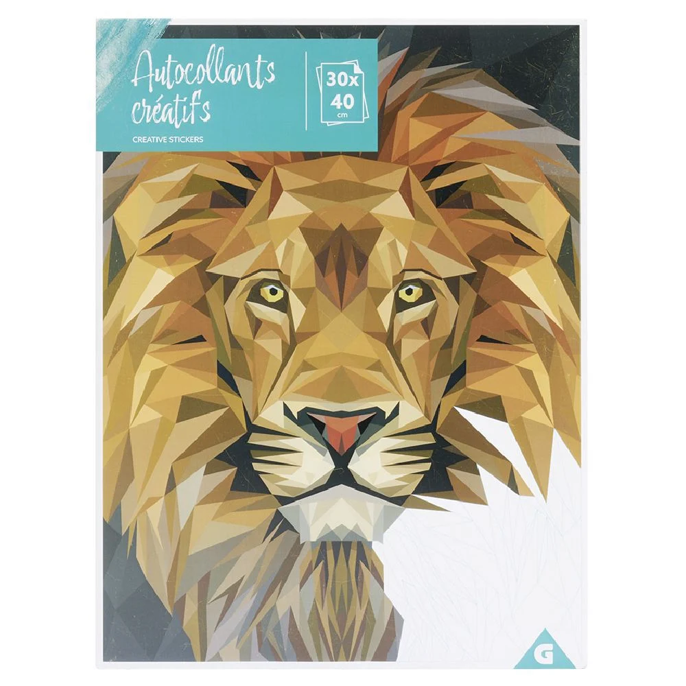 Sticker animaux à compléter avec numéros autocollants 31x31cm