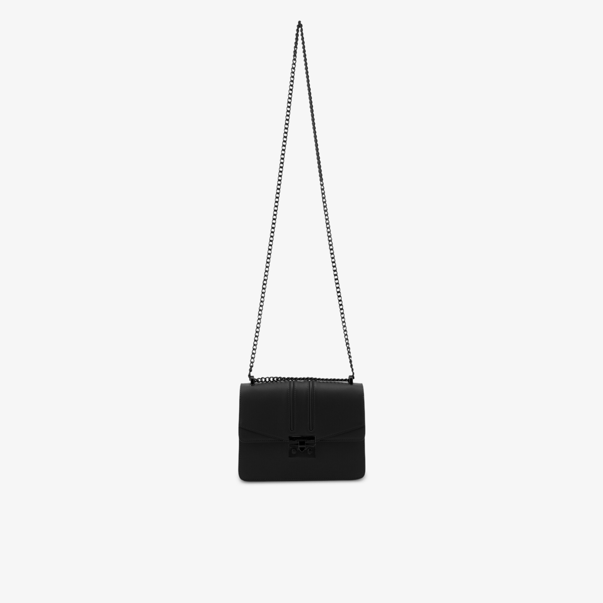 SEIDENFELT Damen Abendtasche schwarz