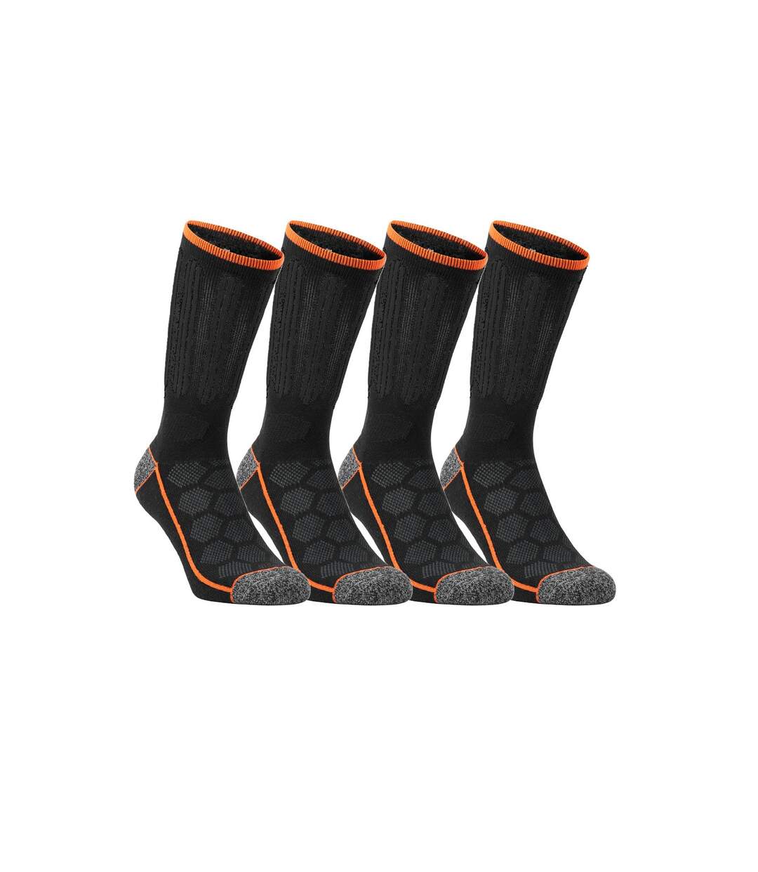 Lot de 4 Paires de Chaussettes hautes de travail Tool