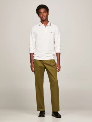 Polo Slim de Manga Comprida com Detalhe Exclusivo