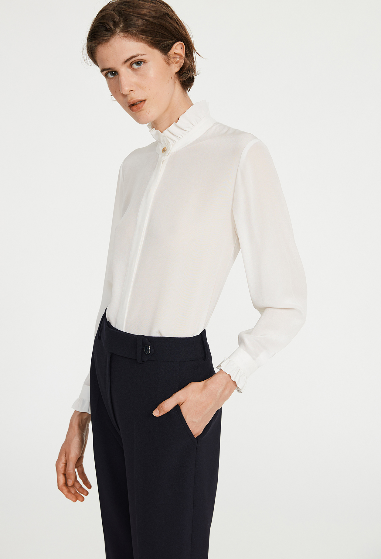 Pantalon tailleur marine