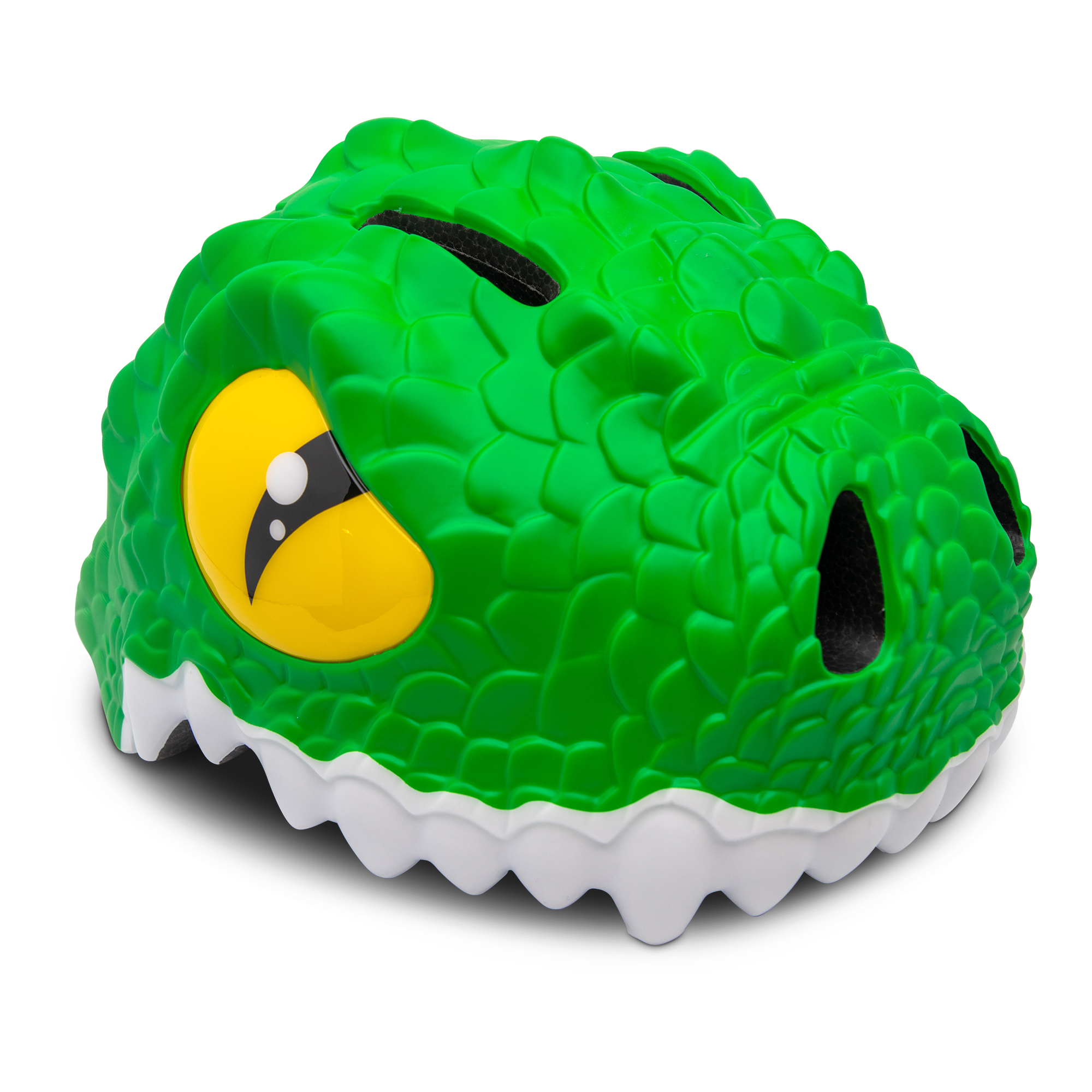 Capacete de Bicicleta Infantil | Crocodilo Verde | Segurança Máxima | Certificado EN1078