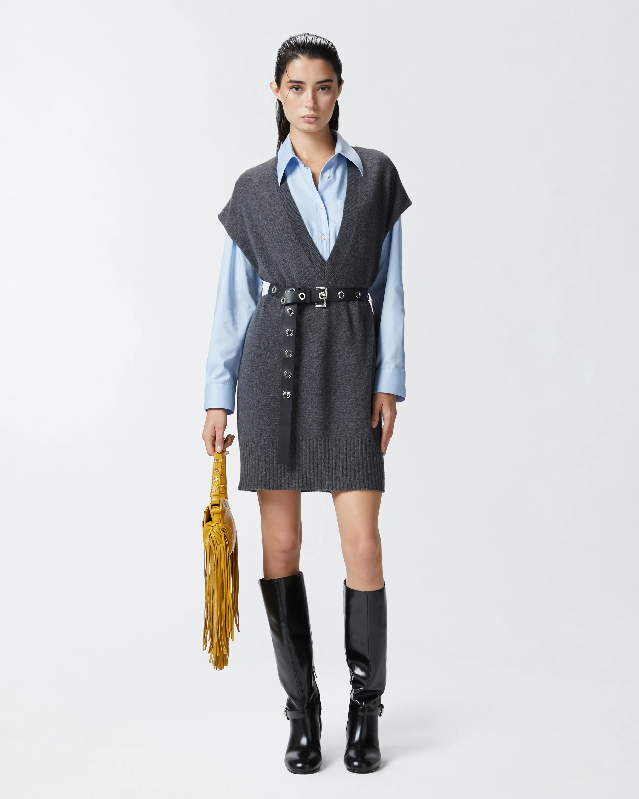 Gilet en maille | Gris
