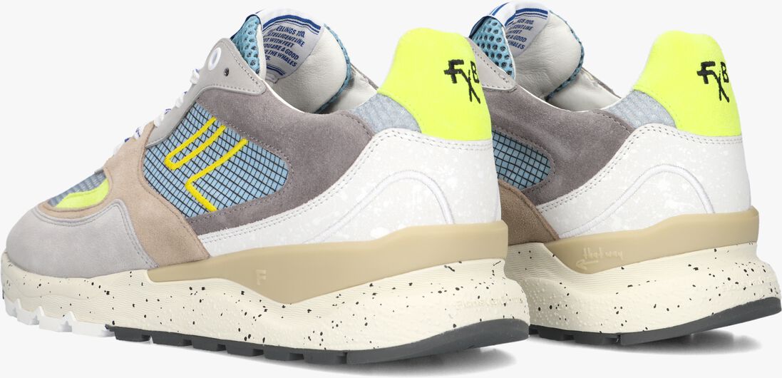 grijze floris van bommel lage sneakers sfm-10243 de treener