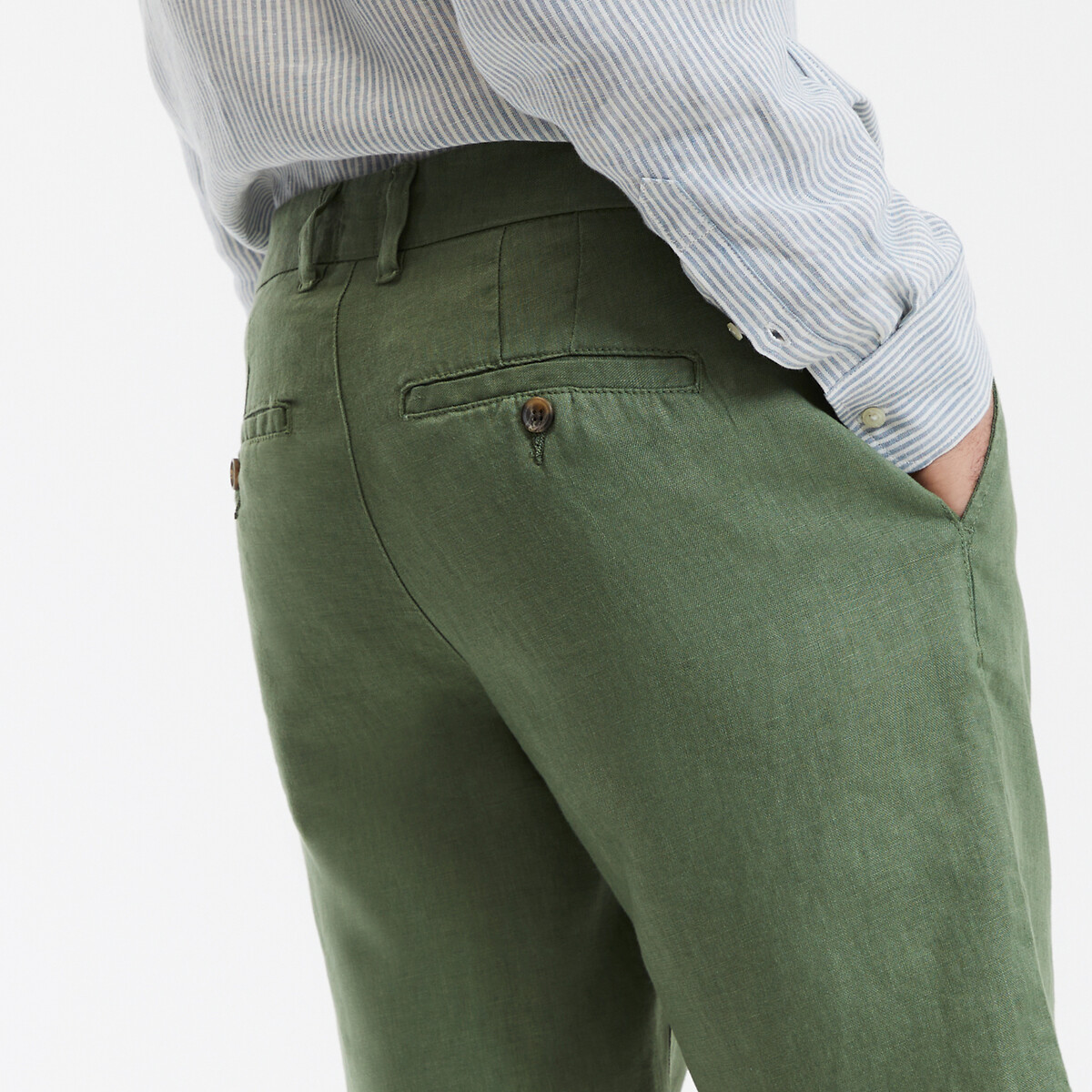 COLEÇÕES LA REDOUTE<br>Bermudas de linho