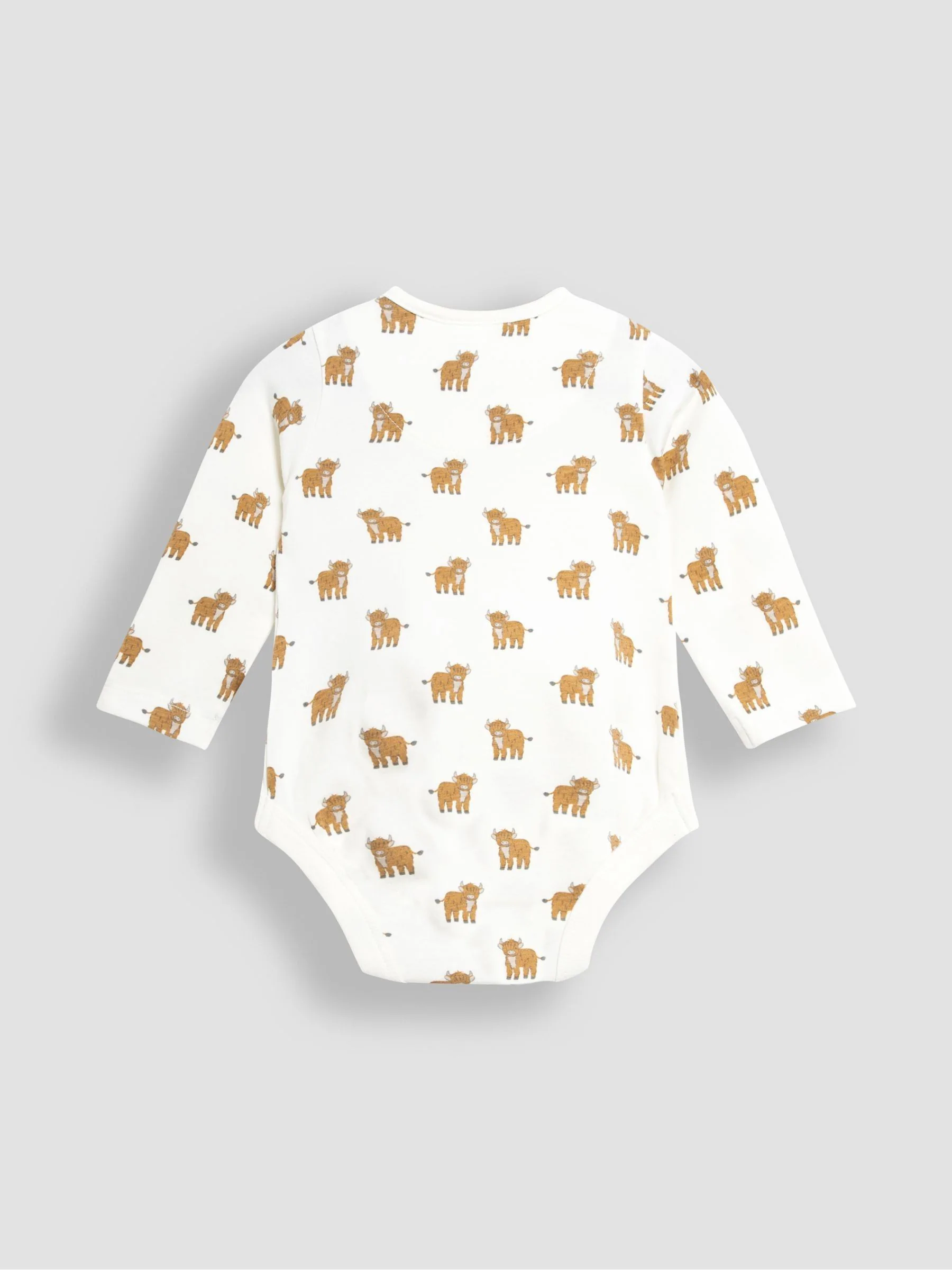 JoJo Maman Bébé Baby Highland Cow Velour Set 3 Piece