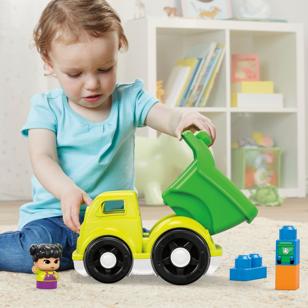 Mega Bloks Lil Vehicles Raphy Recycling Truck