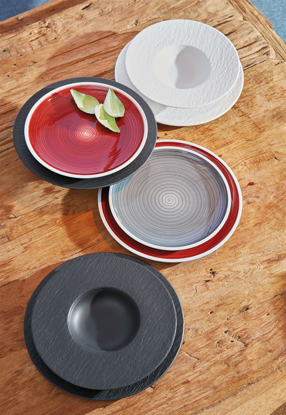 Villeroy & Boch Teller flach /Brotteller Ø 16 cm MANUFACTURE ROCK Schwarzgrau