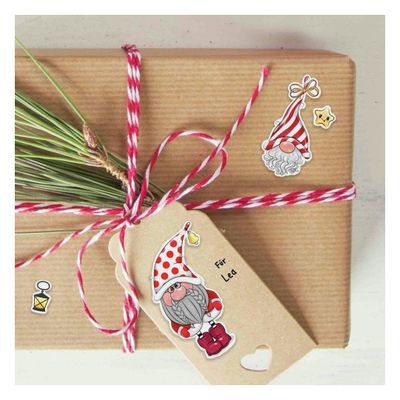 Avery - 7 stickers en sachet - 160x83x1 - lutins à paillettes