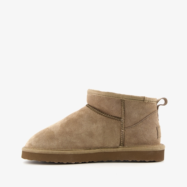 Hush Puppies gevoerde suede dames enkellaarsjes