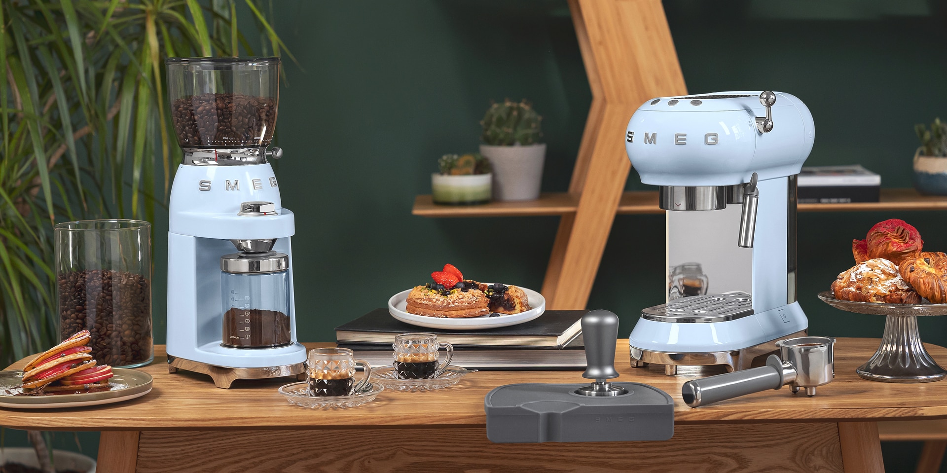 SMEG Präzisions-Tamper-Set 3-teilig Edelstahl/Kunststoff
