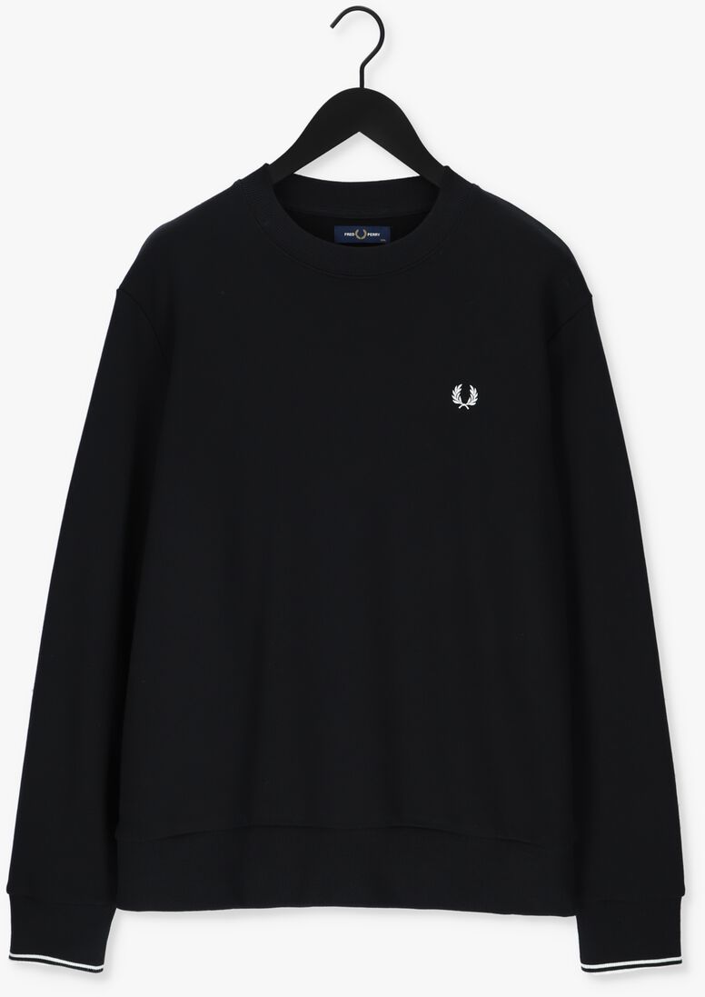 FRED PERRY zwarte fred perry trui crew neck sweatshirt