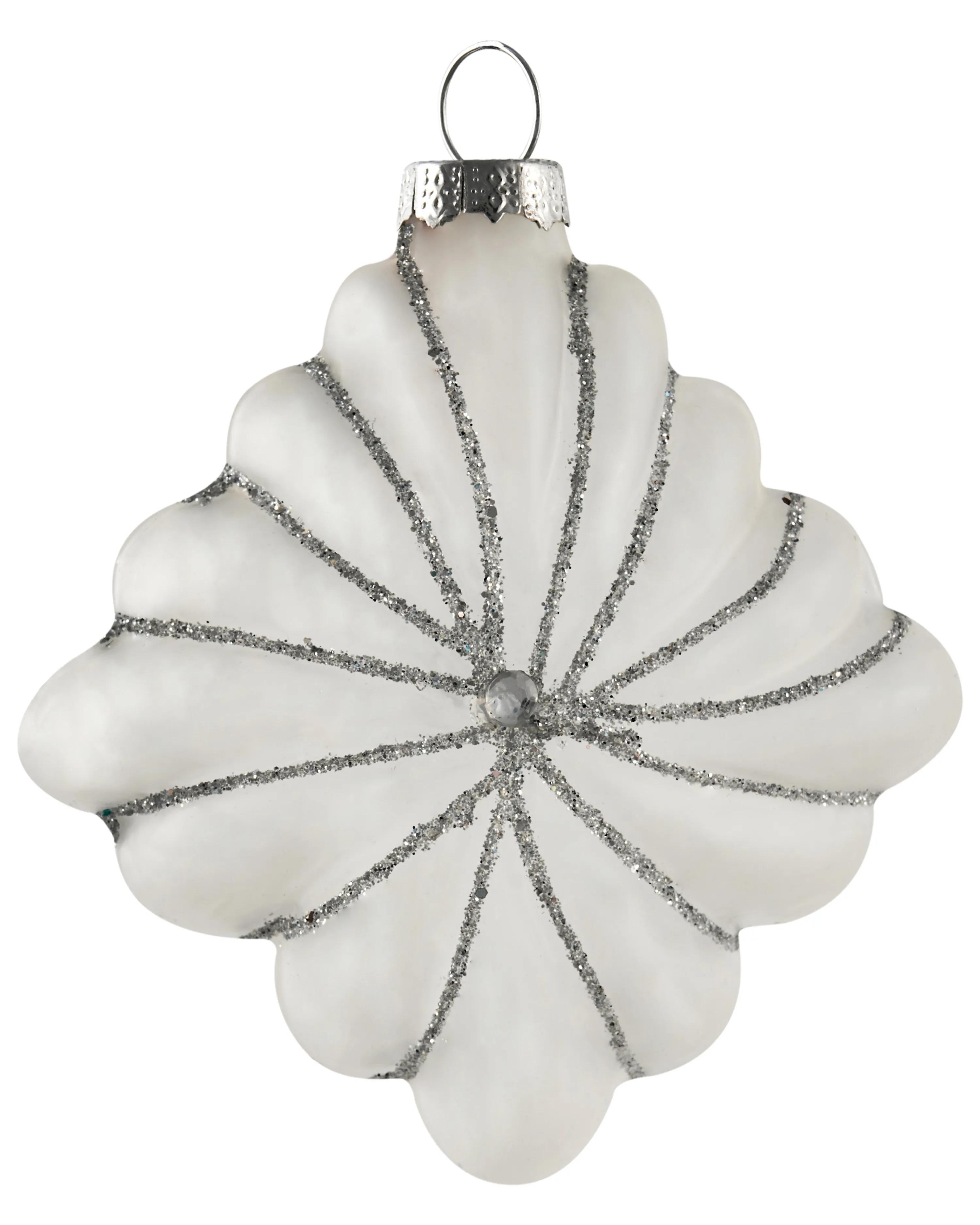 Set van 35 kerstballen FROSTFALL Glas Grijs