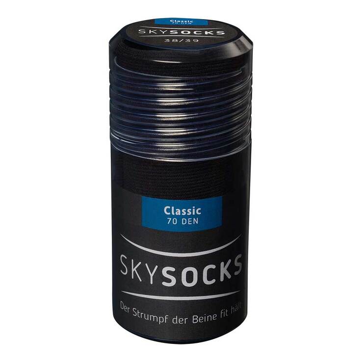 Skysocks classic 70den AD 38 / 39 graphit, 2 St