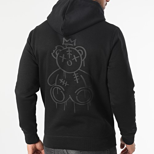 Sweat Capuche King Nounours Black Noir