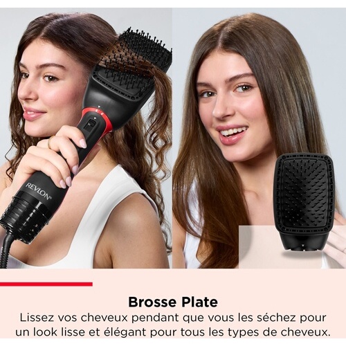 Brosse coiffante Revlon One-Step Blow-Dry Multi Air Styler 5 en 1 avec brosse ovale Revlon originale - RVDR5371