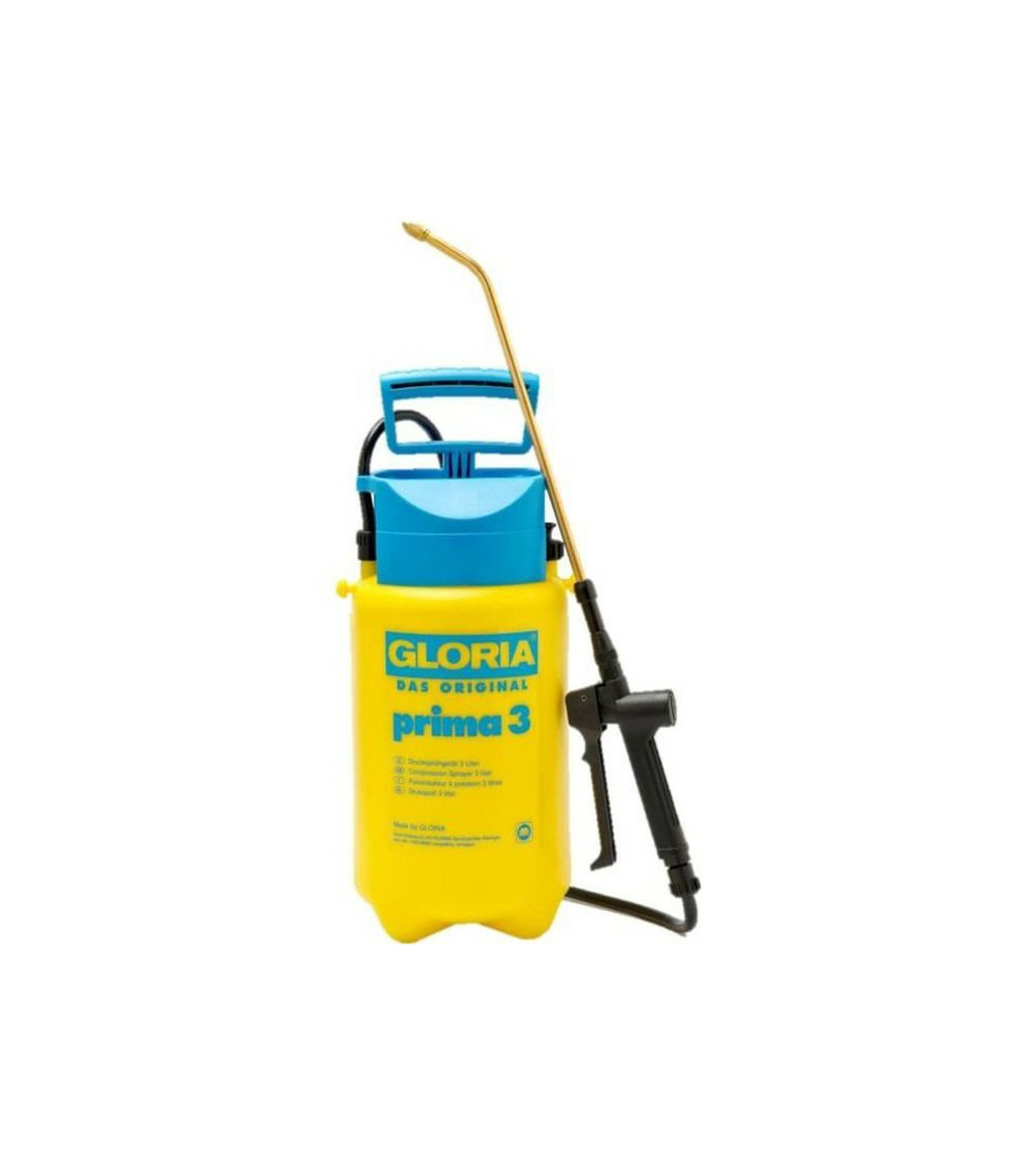 Gloria pulvérisateur a main gloria - modele prima 3 - avec lance et sangle - réservoir polyéthylene - 3l pour une pression de