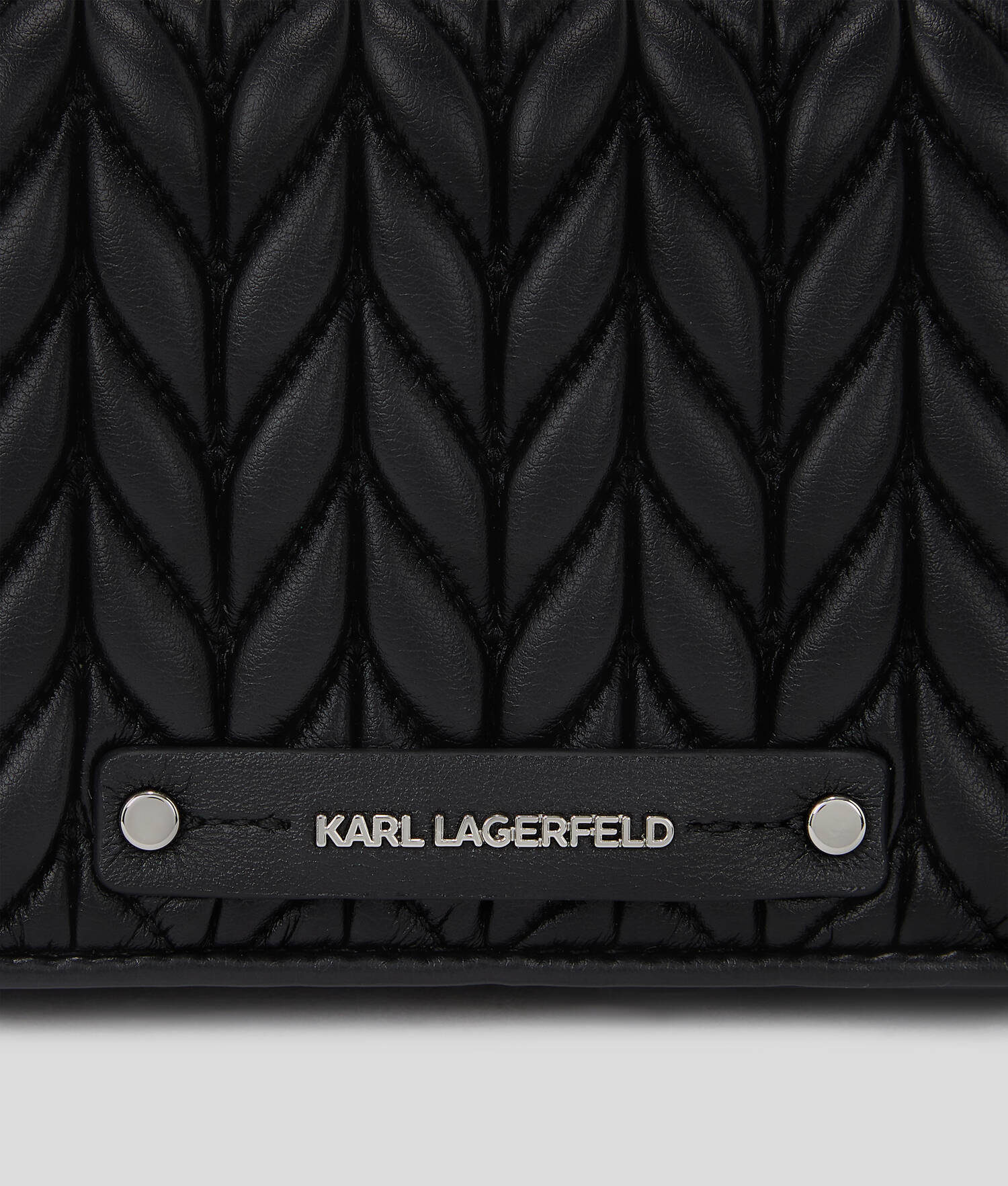 PORTEFEUILLE BANDOULIÈRE K/WEAVE - Noir-Nickel